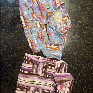 Cowgirl Tuff & Shyanne Cowgirl Button Down Onesies